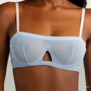 NWT Free People | Intimates & Sleepwear  Andi Square‎ Neck Seamless Sheer Blue